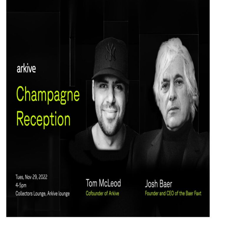 Reception with Arkive and the Baer Faxt: Tom & Josh