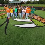 Florida A&M students hanging out on campus on June 13, 2022.